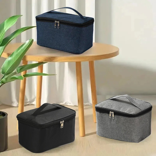 1pc Business Trip Men's Toiletry Bag Double Layer Large Capacity Cosmetic Bag - Picture 17 of 27