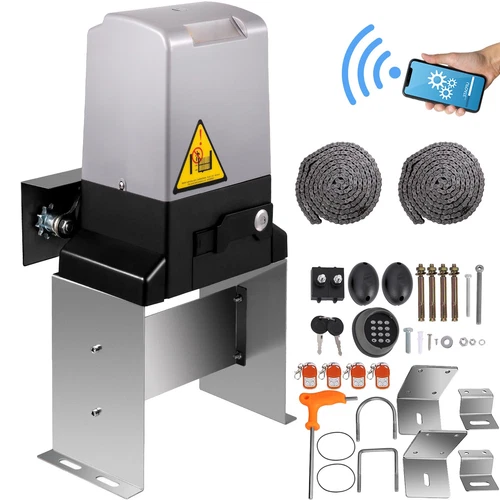 3300lbs Automatic Sliding Gate Opener Door Operator 4 Remote APP Control