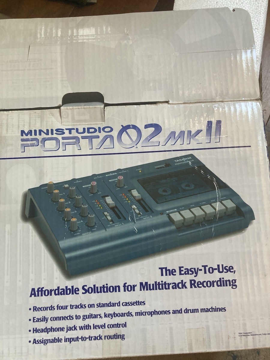TASCAM PORTA 02 MK2 マルチトラックレコーダー　カセット TASCAM PORTA 02 MK2 マルチトラックレコーダー カセット