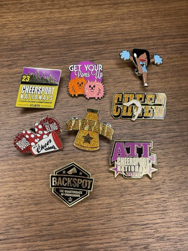 Cheerleading Pins by Varsity/disney -Lot Of 8 Pins
