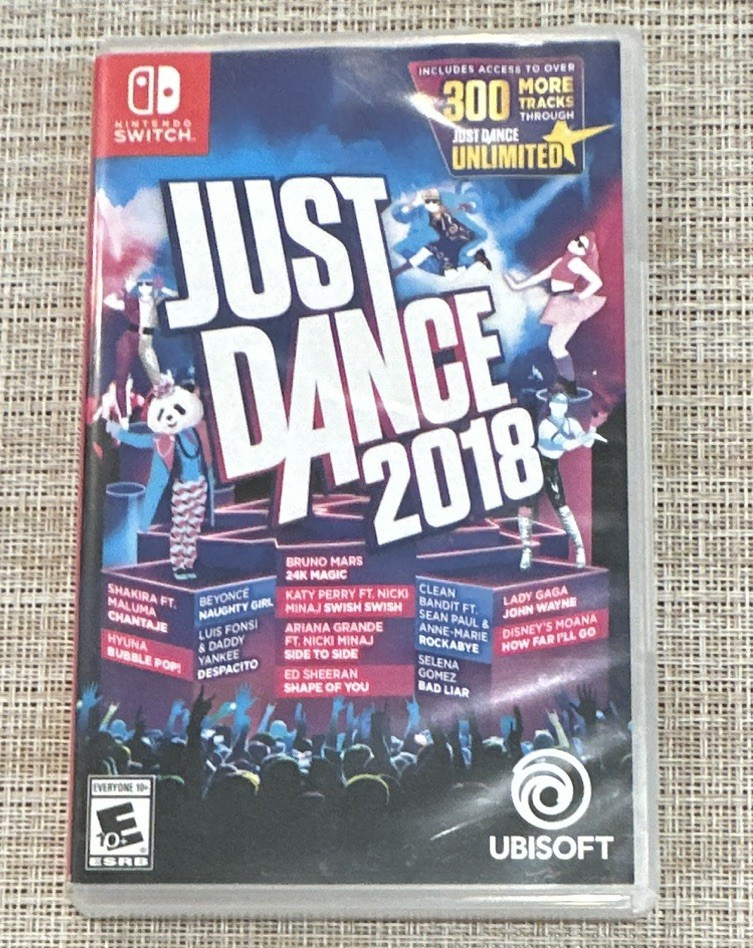 Ubisoft Just Dance 2018 Nintendo Switch CASE ONLY