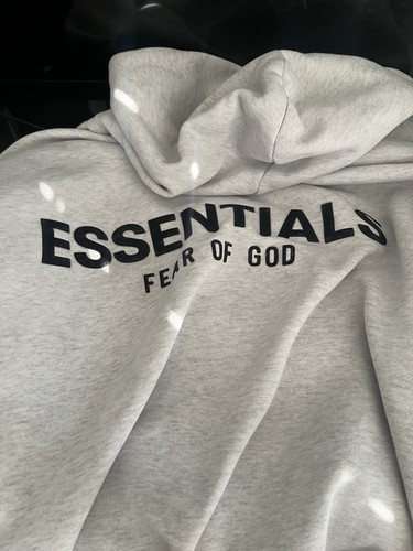 Essentials Fear of God Gray Pullover Hoodie Men's XS Cotton Blend Fleece