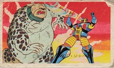 Toei Animation Menko Card Robot vs Monster Missile Helicopter 9 Spades Vintage