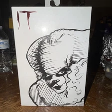 SDCC 2019 NECA It 2017 Pennywise Etched Black White 7" Action Figure 🎈