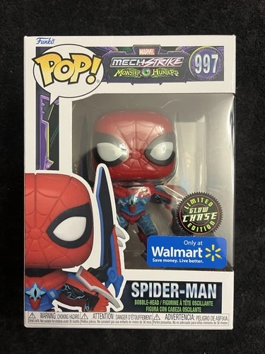Funko Pop! Marvel - Spider-Man #997 Glow Chase Mech Strike Monster Hunters Excl.