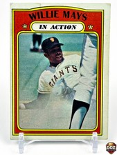 1972 Topps - In Action - Willie Mays #50 - Vintage Baseball Card