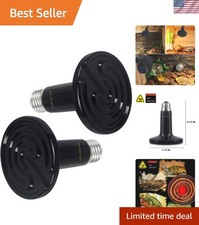 Infrared 150W Heat Lamp 2-Pack for Chickens, Lizards, Bearded Dragons More