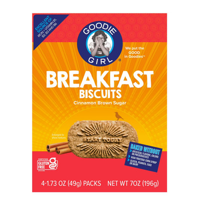 Goodie Girl Cinnamon Brown Sugar Breakfast Biscuits, Shelf Stable, 1.73 oz, 3 Pe