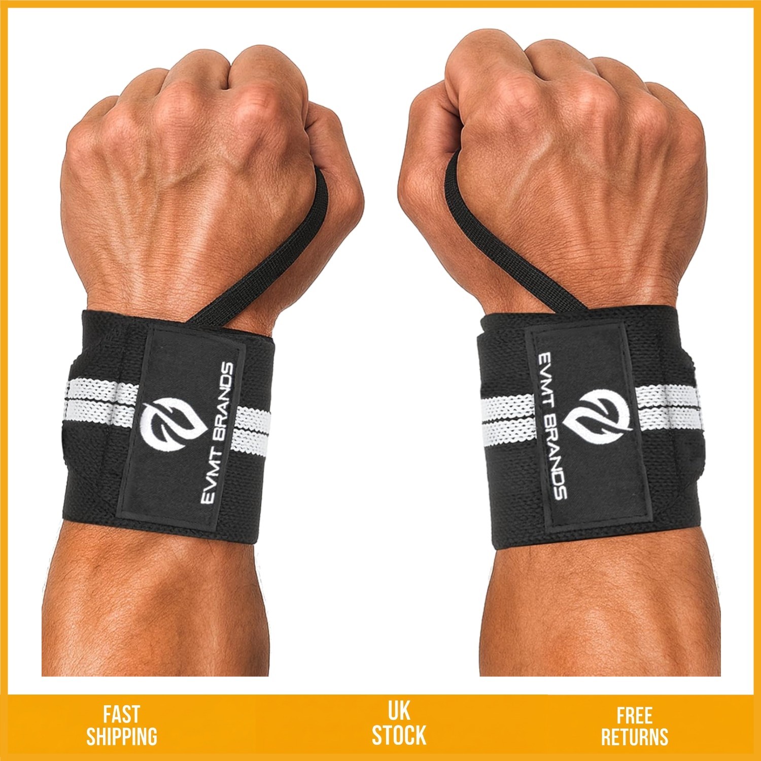 Robust Weightlifting Wrist Wraps for Gym Support and Training 18in 1 Pair