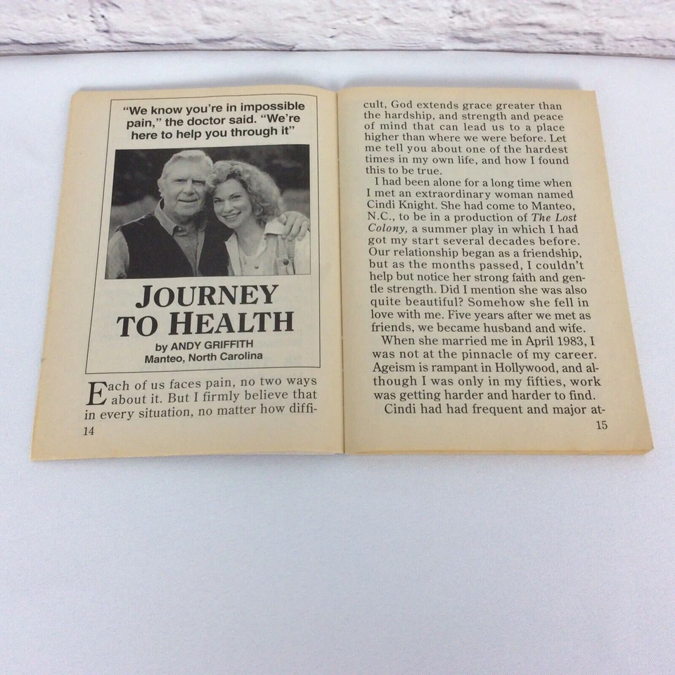 Guideposts Magazine November 1996-Andy Griffith-Large Print-Christian-Mayberry - Image 4 of 4