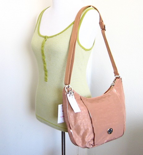 NWT kipling Isador Shoulder Bag With Metal Monkey Copper Dust - Picture 5 of 12