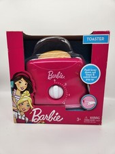 Barbie Toaster Popup Toast  Timer Pretend Play Toy Kitchen New