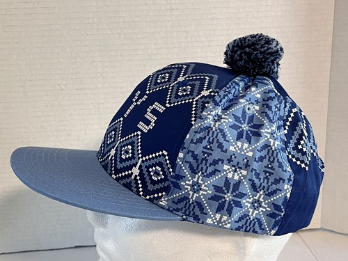 NEW Tampa Bay Rays Pom-Pom Baseball Hat Cap Snowflakes Retro Snapback SGA NWOT - Picture 4 of 8