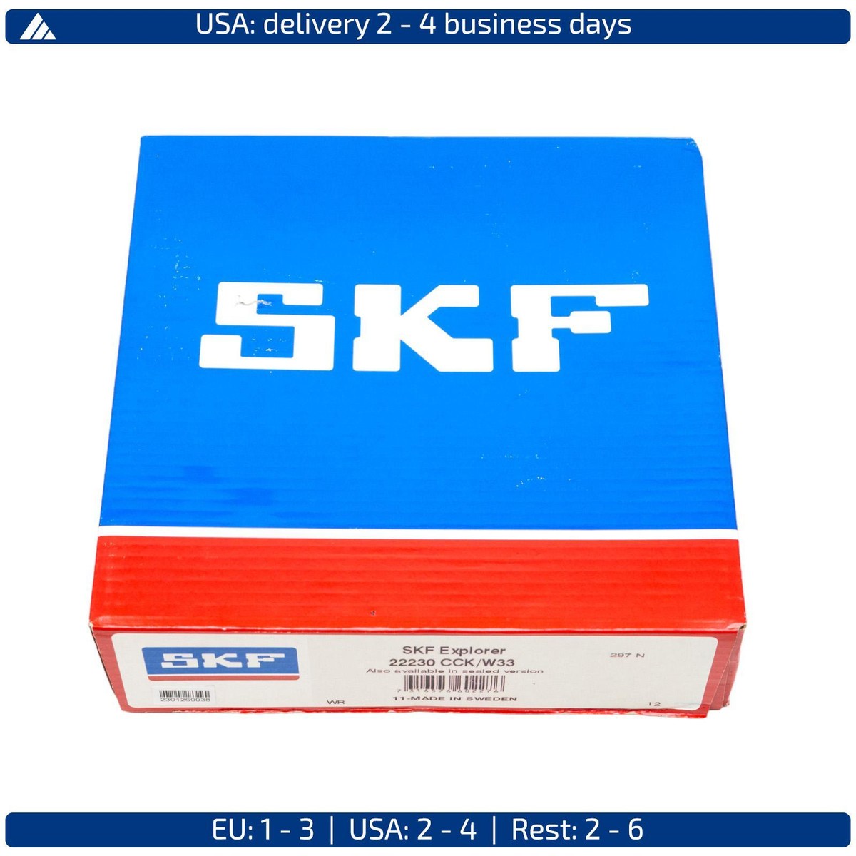 SKF 22230 CCK/W33, Spherical bearing, 7316576602276, 150x27 New in 