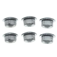 Metal Chrome 10mm Guitar Tuning Keys Conversion Bushings Adapter Ferrules 