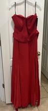 Women’s Formal Red Dress Size 20. Brand Is Vera Wang White