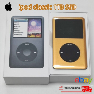  NEW Apple ipod Classic 7th Gen 1TB (Gold/Black)MP3 SSD -Sealed-Best GIFT  