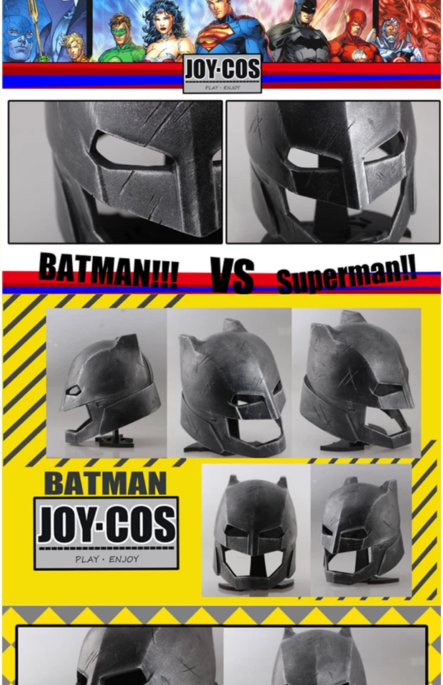 Batman Heavy Armor Batman vs Superman Helmet Glow Mask Halloween Props Gifts - Image 3 of 4