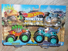 Sealed Hot Wheels Monster Trucks Motosaurus vs Mega Wrex Demolition Doubles