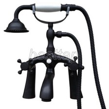 Oil Rubbed Bronze Clawfoot Bathtub Faucet With Handshower Deck Mounted stf508