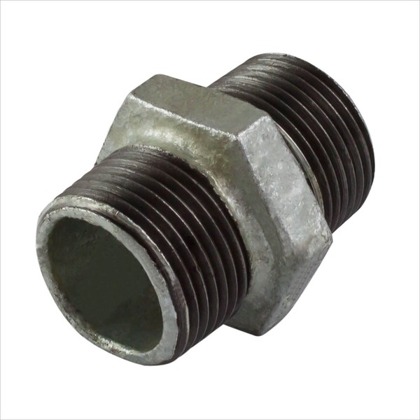 "Temperguss Fitting Doppelnippel 3/4\" Zoll DN20 Rohrnippel Gewindefitting"-image