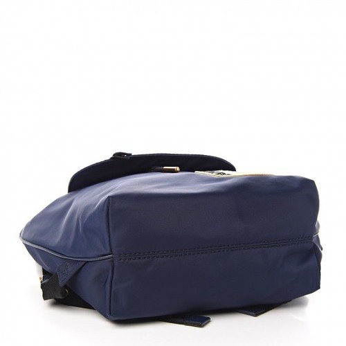 RARE Marc Jacobs Embellished Nylon Patchwork Drawstring Backpack, Blue - Picture 8 of 18
