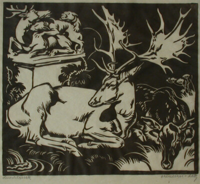 Norbertine Bresslern-Roth (1891 - 1978) - Stag Buck.