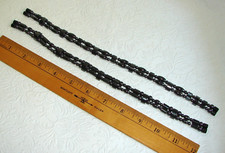 2 Black Hematite Magnetic 2-Row ANKLETS/Necklace, Men/Women Magnet Therapy B44