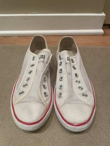 Converse Chuck Taylor All Star Slip On Mesh Sneakers, White, M6.5 W8.5