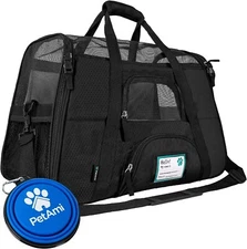 Pet Ami Soft Sided Pet Carrier Travel Tote Airline Approved