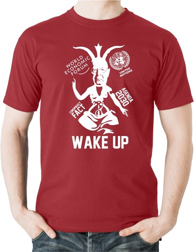 Wake Up T-shirt WEF Sovereignty Government Freedom Conspiracy Theorist 2030 UN - Picture 5 of 6