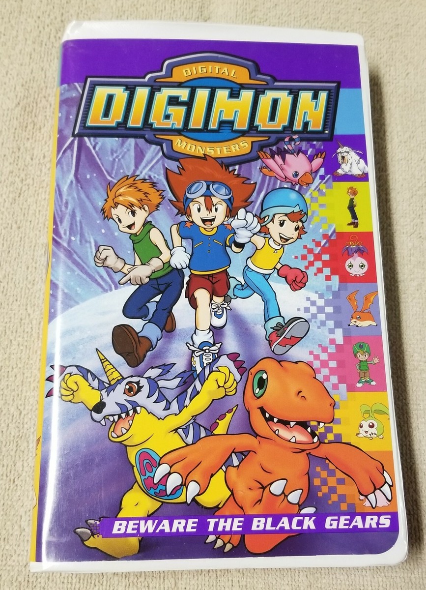 Digimon Digital Monsters Anime Beware the Black Gears VHS