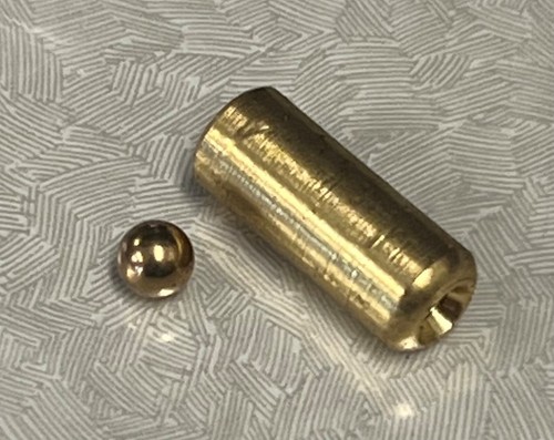 1/4" Copper Line Check Valve & Ball, Solder On