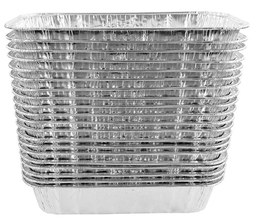 3 lb. Disposable Aluminum Foil Loaf/Bread Pan Container Baking Tin 50 Pack - Picture 3 of 5