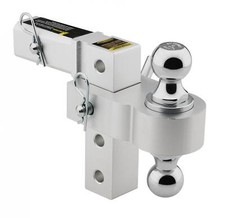 Smittybilt 2925 Adjustable Aluminum Ball Mount Satin