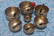 Professional Chakra Notes Sets of Seven-Tibetan Singing Bowls-Healing Bowls-Yoga