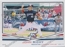 2017 Reading Fightin Phils John Richy RC Rookie Philadelphia Phillies