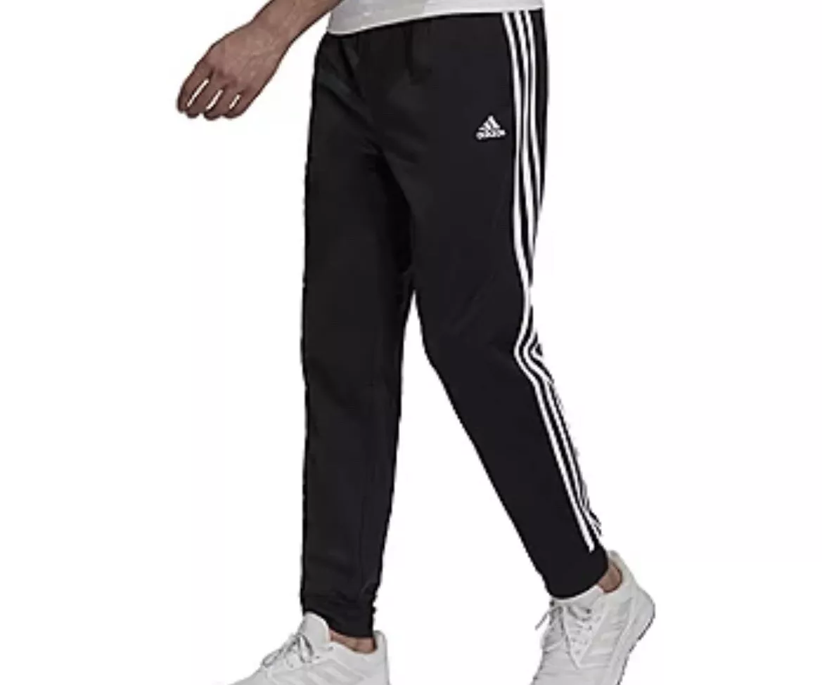 Buy Adidas men sportswear fit brand logo running pants black