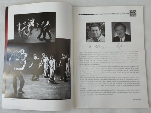 White Oak Dance Project, Michael Edgley 1996, Program, Mikhail Baryshnikov - Picture 4 of 10
