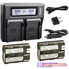 BP-511 Battery or Dual LCD Charger for Canon PowerShot Pro 1, Pro 90, Pro 90 IS