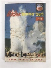 Vintage 1958 Western Summer Tours Union Pacific Railroad Travel Book Brochure