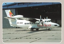 Postcard Airline ASIAN SPIRIT LET L-410 UVP-E RPC-3883 Air Hobby CC7.