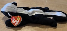 Ty Beanie Babies Stinky The Skunk Plush Toy DOB 2/13/1995 NWT Retired