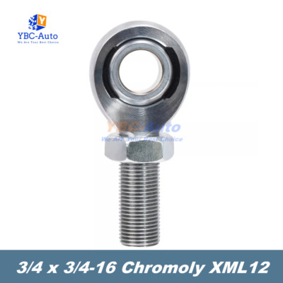 New LH Chromoly Heim Joints Rod End 3/4''-16 Thread x 3/4 Bore with Jam Nut XML12