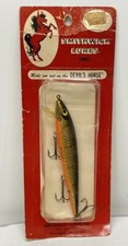 Vtg Smithwick Lure Rattlin’ Rogue Fishing Floater Underwater RB-1275 Devil Horse