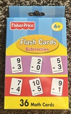 Fisher Price: Flash Cards Subtraction - 36 Math cards Ages 4 