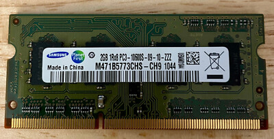 Samsung M471B5773CHS-CH9 2GB 1RX8 PC3-10600S-09-10-ZZ SODIMM DDR3-1333MHz Memory