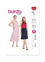 Burda 5737 Kleid Top Misses NäHen Muster GrößEn 8 - 18 FäHigkeit: Einfach