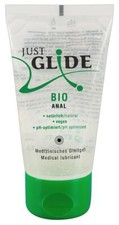 Just Glide Bio Anal 50 ML, Vegan Lubrifiant, Lubrifiant, Waeerbasis, sans Gras
