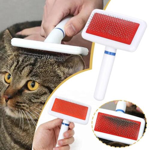 Brosse peigne à poils de chat brosse massage poils de chat toilettage nettoyage pour animaux de compagnie - Photo 1 sur 15